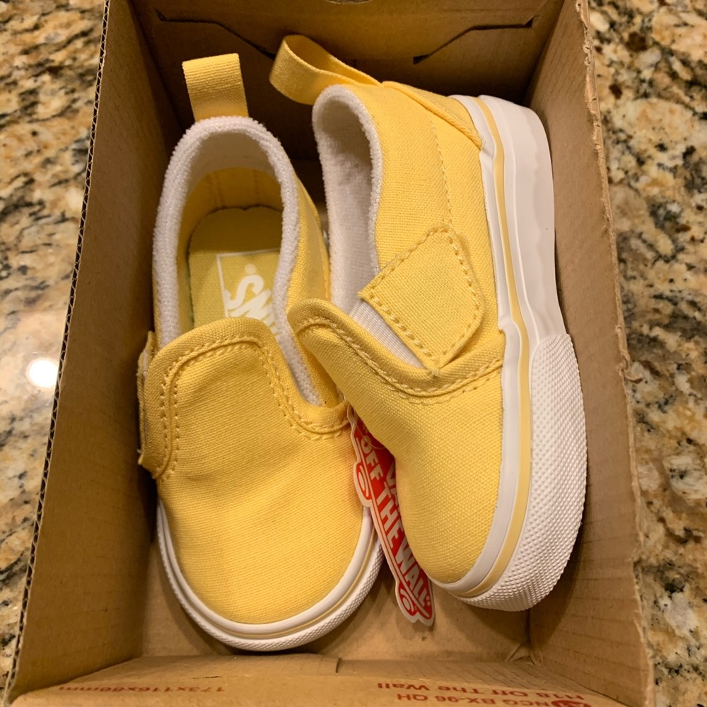 Yellow Slip On Toddler Vans